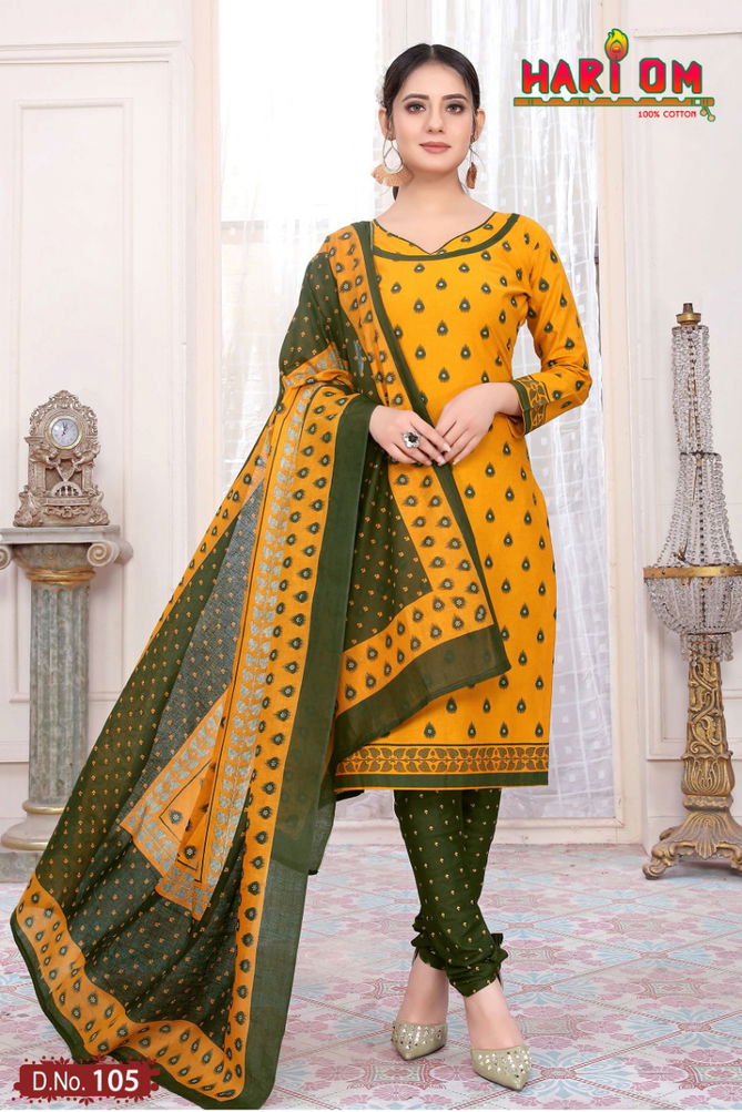 Hari Om Print 1 Latest Fancy Regular Wear Printed Cotton Salwar Suit  Collection
