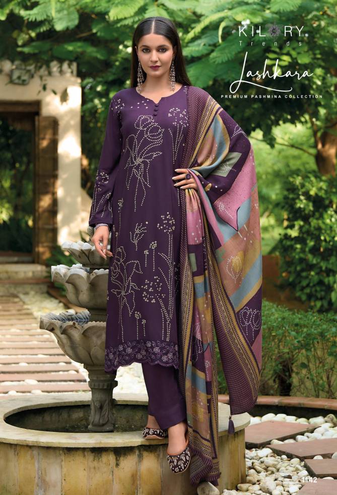 Lashkara By Kilory Pashmina Kurti With Bottom Dupatta Exporters In India