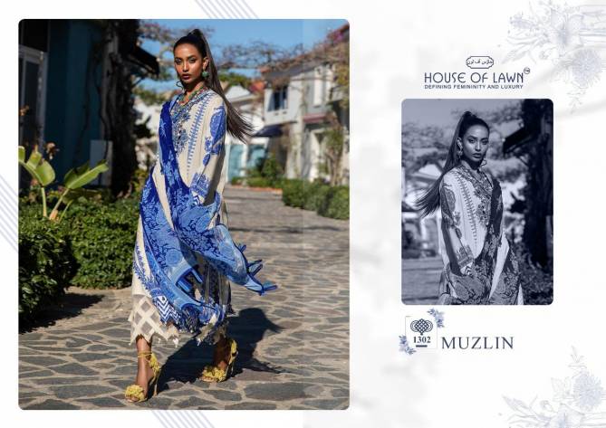 House Of Lawn Sana Safinaz Muzlin Ethnic Wear Pakistani Salwar Suits  Collection