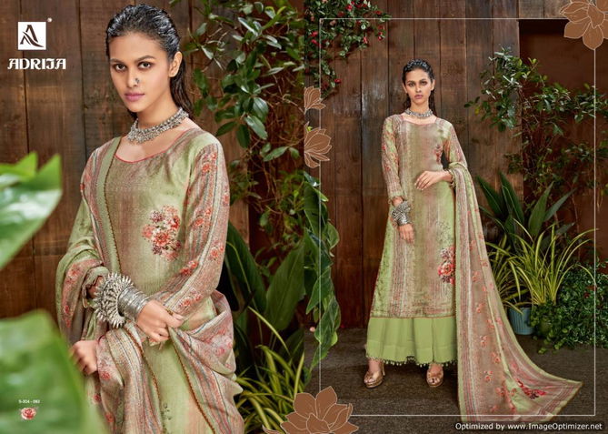 Alok Adrija Latest Casual Wear Pure Wool Pashmina Digital Print with Swarovski Diamond Work Dress Material Collection 