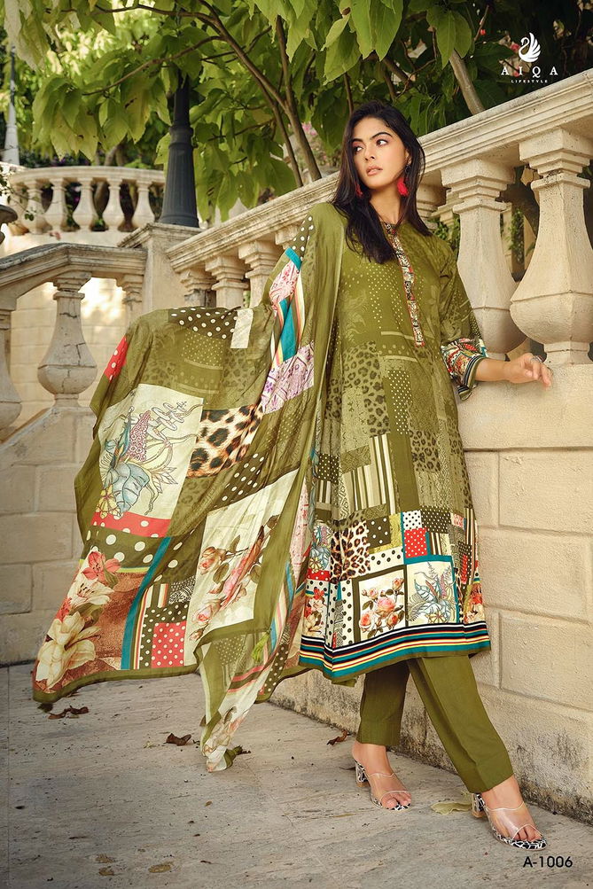 Fasurd By Aiqa Printed Pashmina Dress Material Catalog