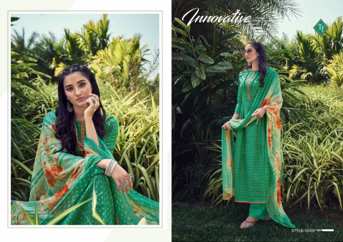 TF EVOKE Latest Fancy Designer Heavy Festive Wear Pure lawn Cambric cotton with Embroidery work Salwar Suit Collection
