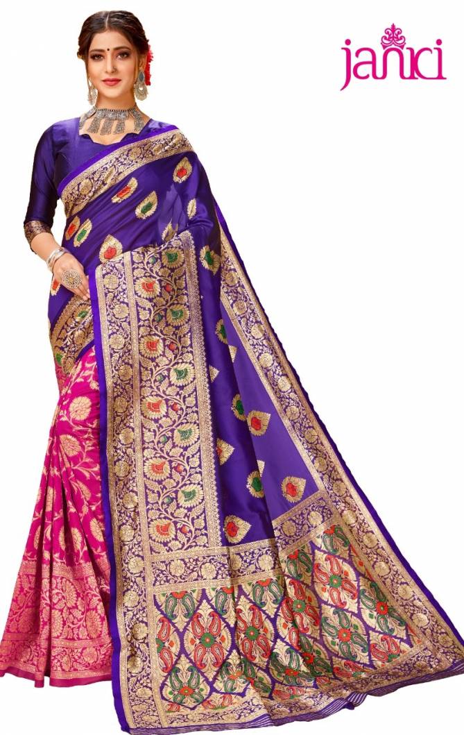 Janki chhaya Latest Designer Pure Silk wedding saree Collection 