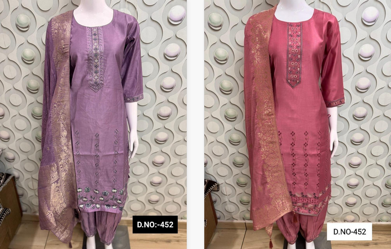 Pc 452 Vol 2 Gajji Casual Wear Kurti Bottom With Dupatta Collection