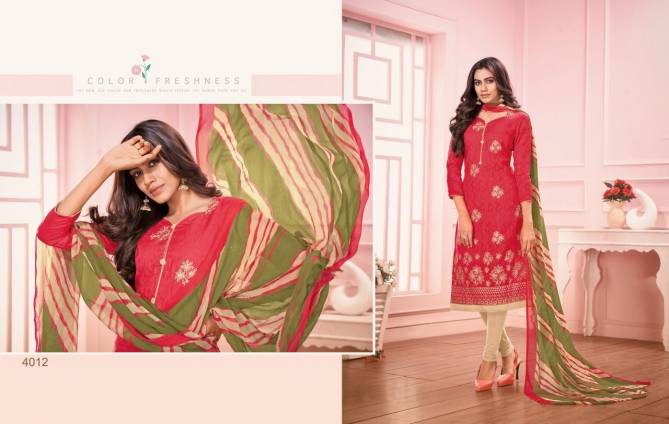 Daairy Don 25 Designer jacquard Work With Fancy Lace Dress Material Collection