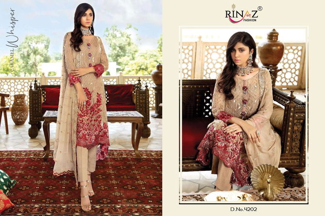 Rinaz Eleonora Faux Nx Designer Exclusive Collection Of Faux Georgette Heavy Worked Pakistani Suits