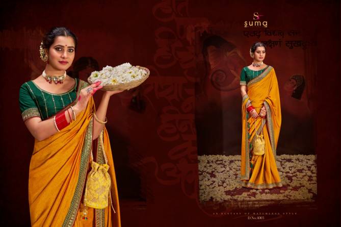 Aayushi By Suma Designer Occasion Wear Heavy Vichitra Blooming Saree Wholesale Online
