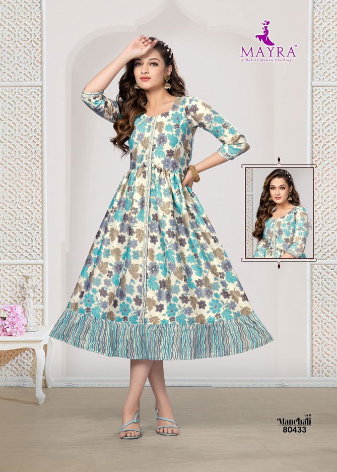 Mayra Manchali 3 Designer Capsuil Printed Kurti Catalog
