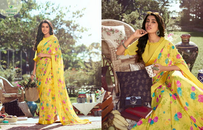 Sanskar Nadira 2 Fancy Latest Regular Casual Wear Georgette Printed Sarees Collection
