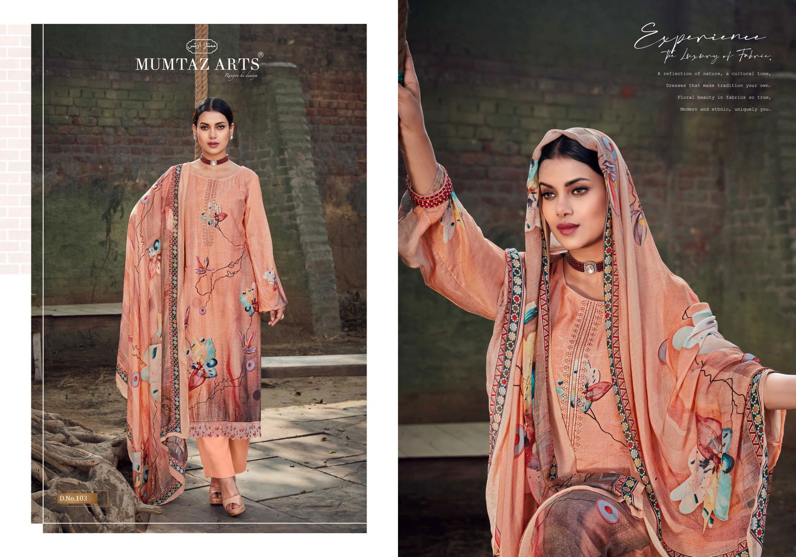 Tulip Tales By Mumtaz Viscose Maslin Digital Printed Dress Material Wholesale Online