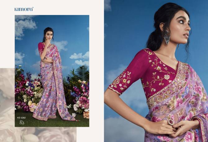 Baghicha By Kimora Brasso Designer Saree Suppliers In India