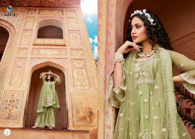 Heer 2007 Series Fancy Festive Wear Butterfly Net with Front and Back heavy Embroidery Work Salwar Kameez Collection