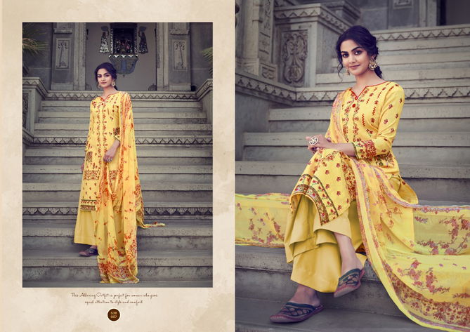 Belliza Nazia Latest Fancy Designer Casual Regular Wear Pure Cotton Designer Dress Material Collection
