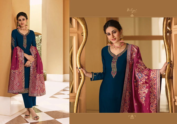 Lt Nitya 166 Latest Fancy Festive Wear Satin Georgette Heavy  Designer Dress Material Collection
