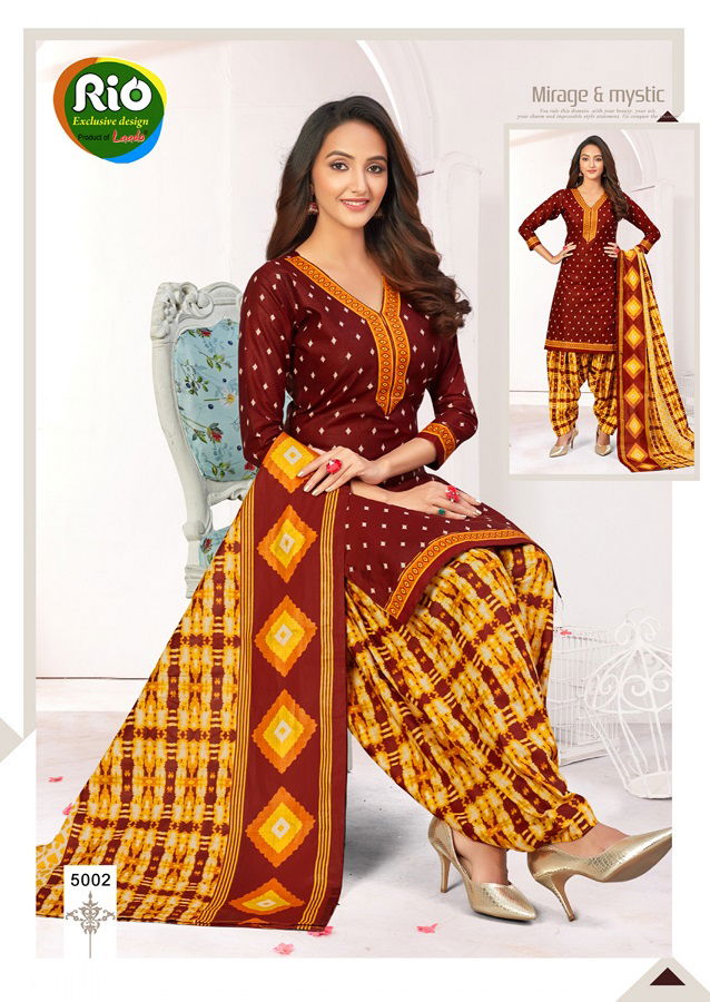 Laado Rio Special 10 Casual Regular Wear Printed Pure Cotton Dress Material Collection
