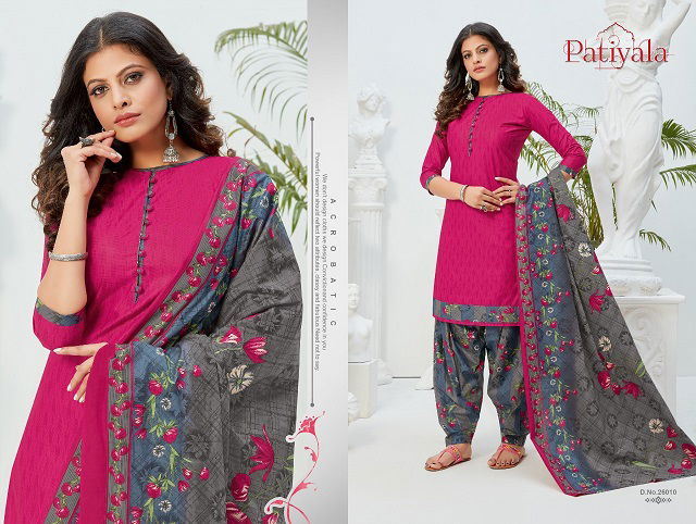 Ganesha Patiyala 26 latest fancy Regular Wear Pure Cotton Readymade Salwar Suit Collection
