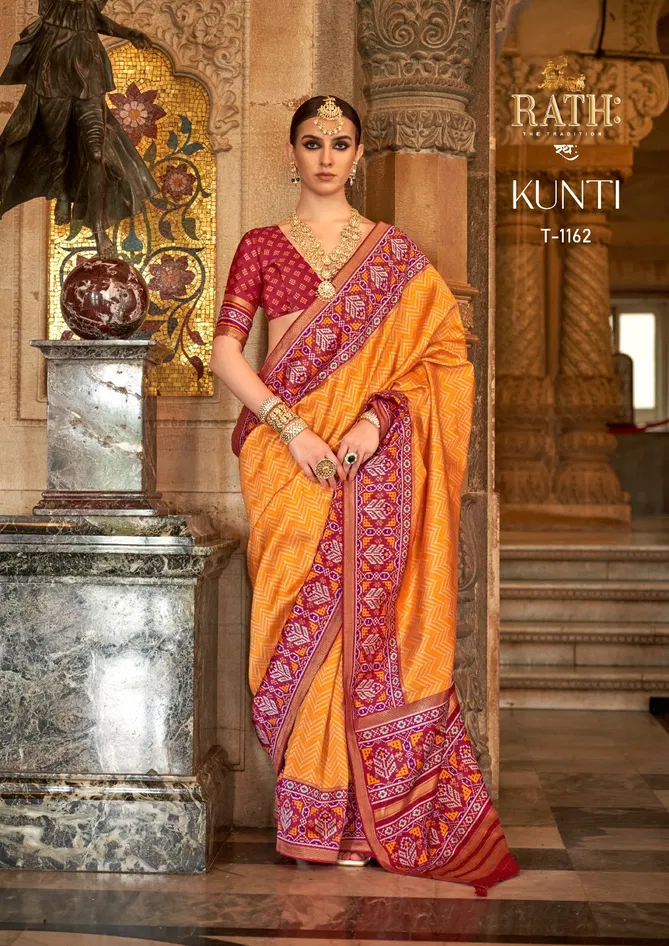 Kunti 1162 To 1171 By Rath Silk Printed Designer Saree Wholesale Online