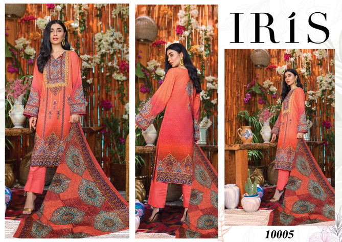 Iris 10 Latrst Fancy Designer Fancy Casual Wear Cotton Karachi Dress Materials Collection
