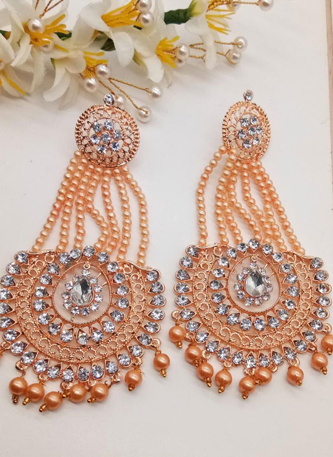 Fancy Party Wear And For Wedding Long Earrings Collection