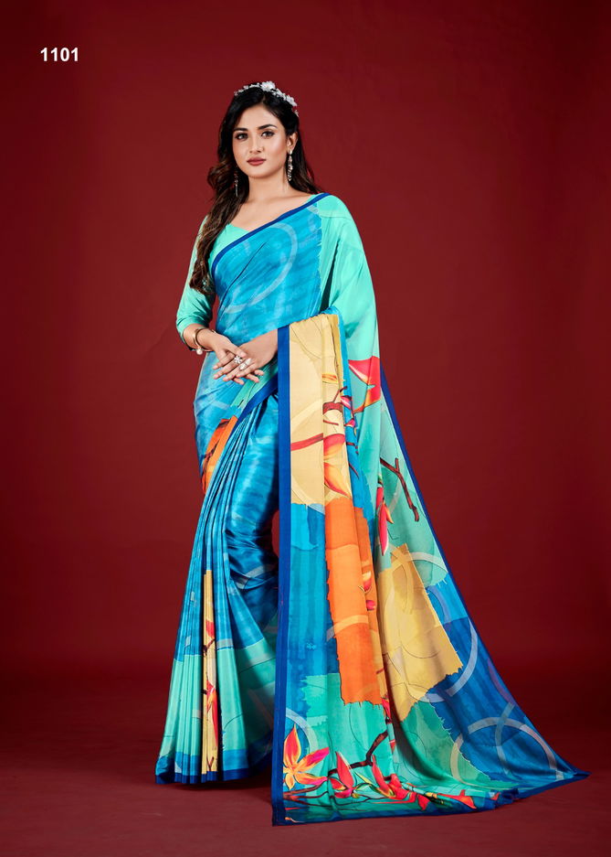 Espana By Jivora Crepe Soft Silk Desginer Online Sarees Wholesale