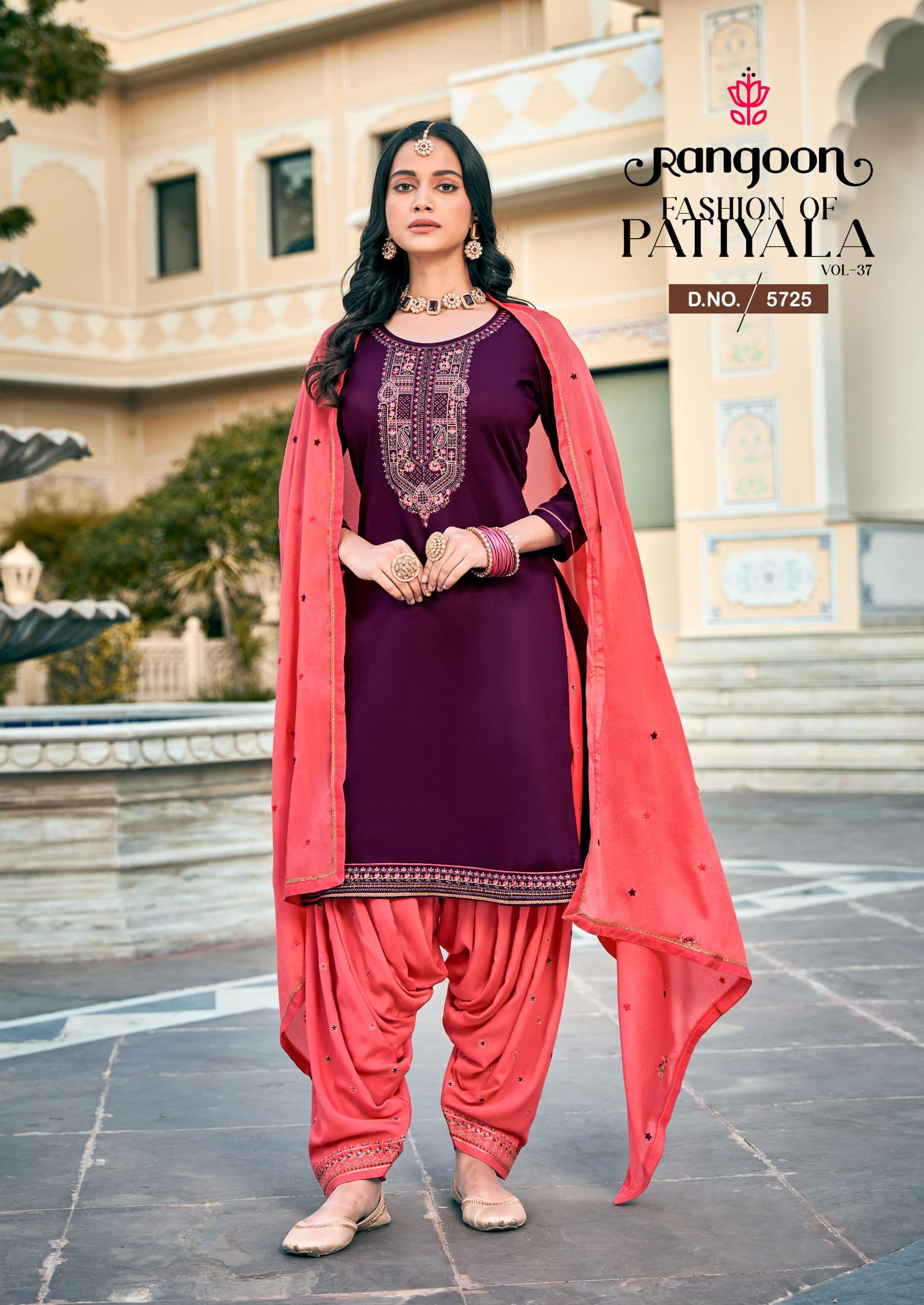 Fashion Of Patiyala Vol 37 By Rangoon Kurti With Bottom Dupatta Wholesale In India