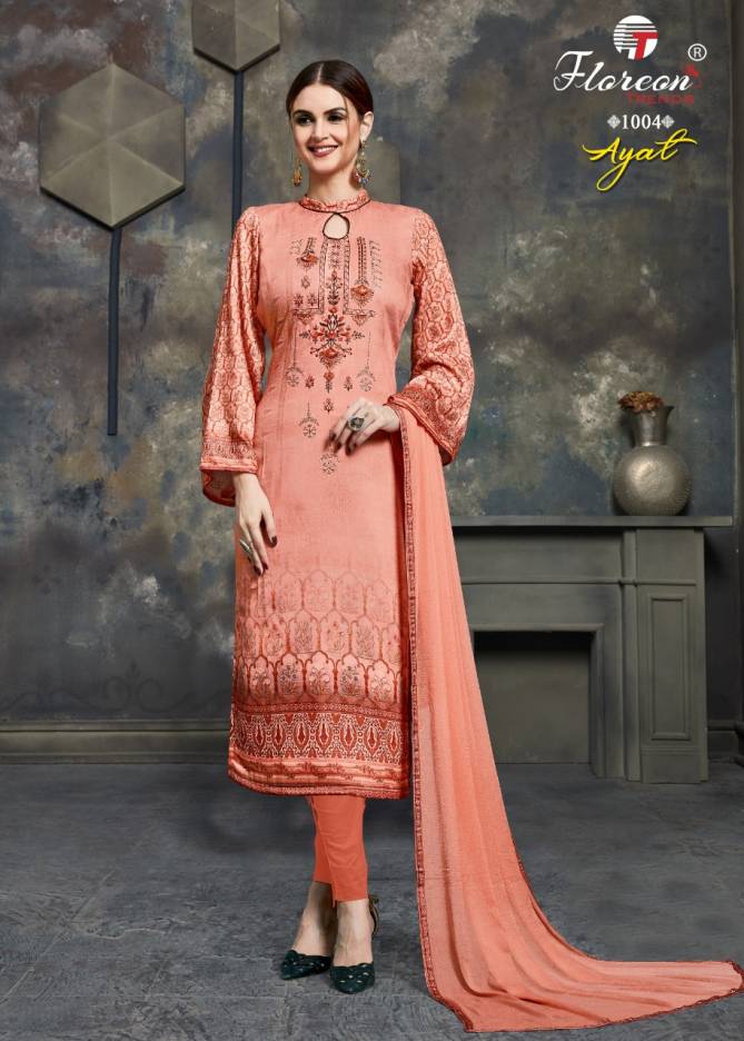 Floreon Trends Ayat Jam Cotton Digital Printed Casual Wear Designer Dress Material Collection
