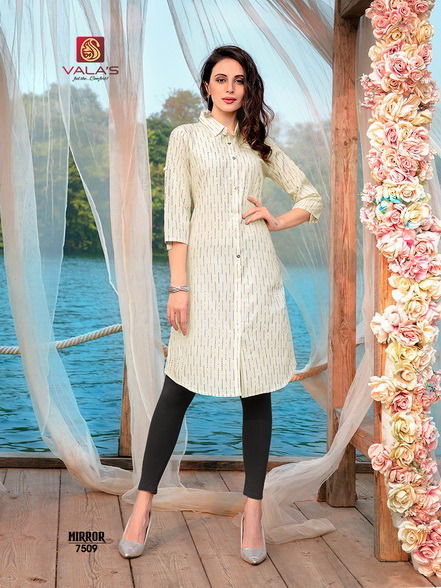 Valas Mirror Latest Designer Pure Soft Cotton Regular Casual Wear Kurtis Collection
