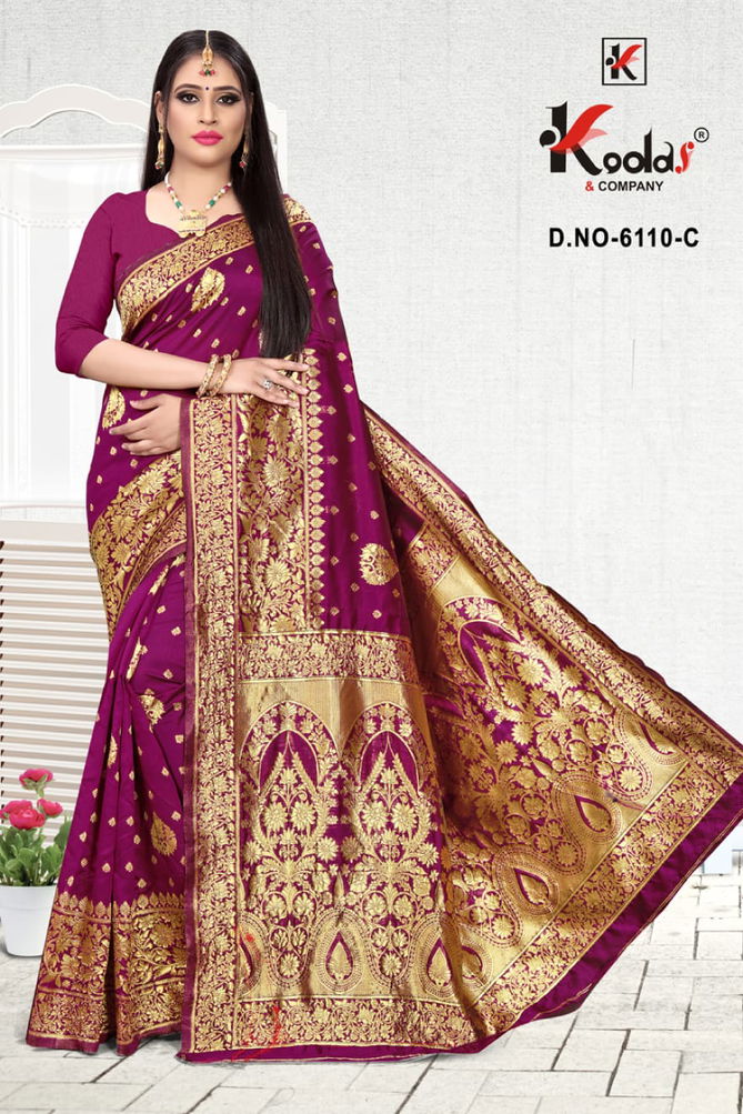 Skoda 6110 Fancy Silk Festive Wear Designer Latest Saree Collection
