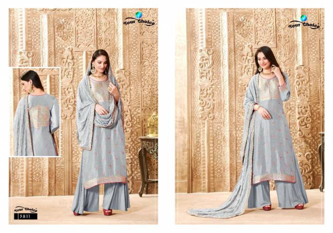 Your Choice Glazier Fancy Latest Festive Wear Pure Dolla Silk Exclusive Salwar Kameez Collection
