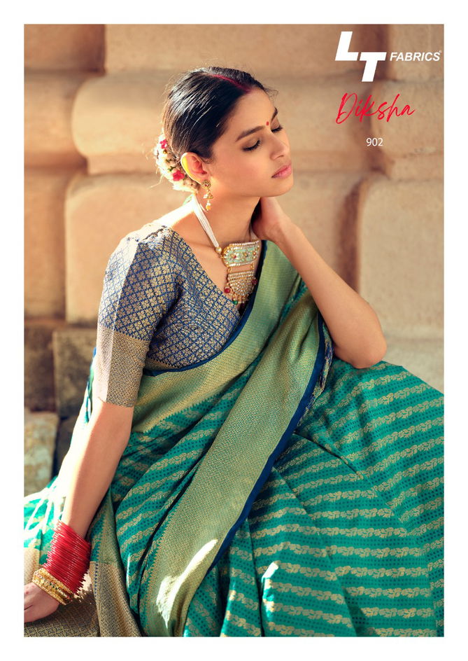 Lt Diksha Fancy Casual Wedding Wear Silk Latest Design silk sarees collection