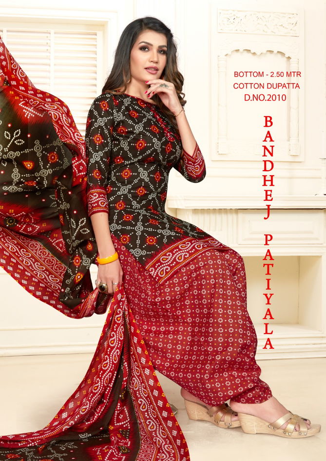 BANDHEJ PATIYALA VOL-2 Latest Designer Regular Wear Pure Cotton printed Readymade Salwar Suit Collection