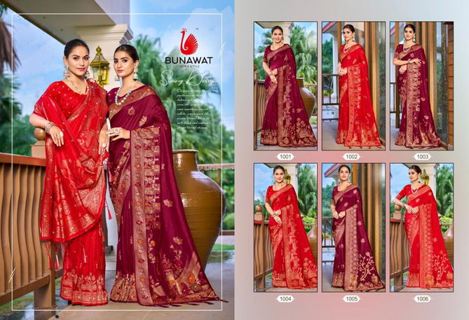 Radhika Pyari Vol 1 By Bunawat Silk Wedding Wear Sarees Wholesale In India