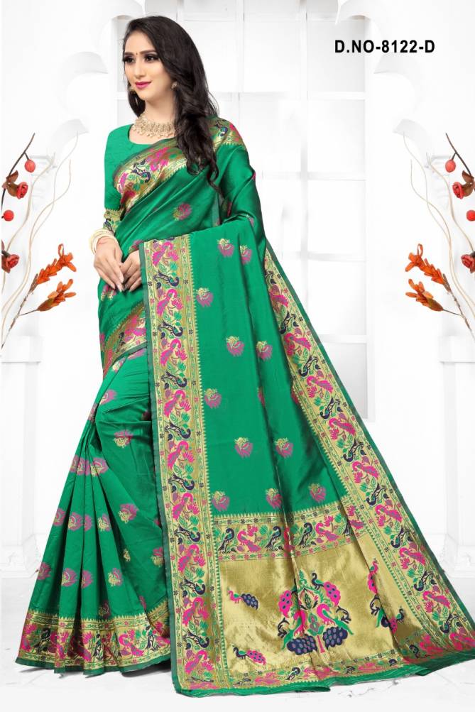 Sanyog 8122 Fancy Casual Wear Latest Designer Cotton Silk Saree Collection