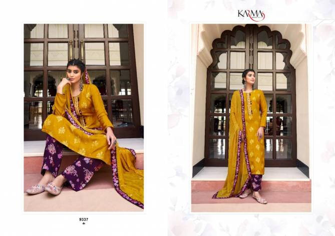 Karma Zoey 3 Heavy Fancy Wear Jacquard Designer Salwar Kameez Collection