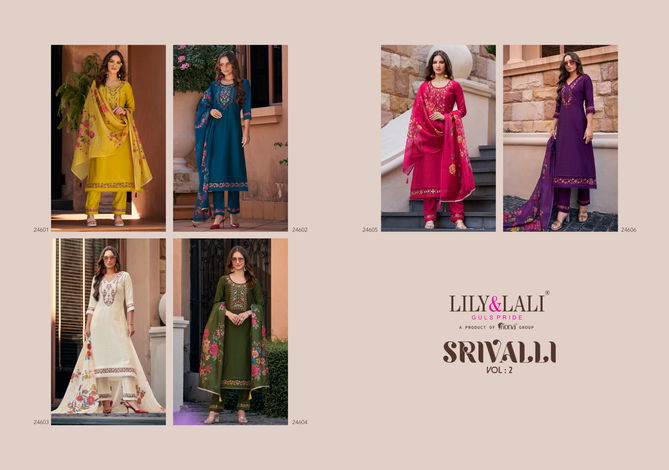 Srivalli Vol 2 By Lily And Lali Top Bottom With Dupatta Orders In India