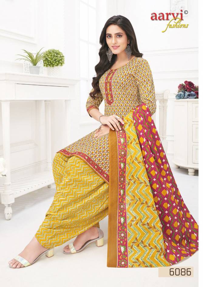 Aarvi Special Patiyala Vol 18 Printed Cotton Dress Material