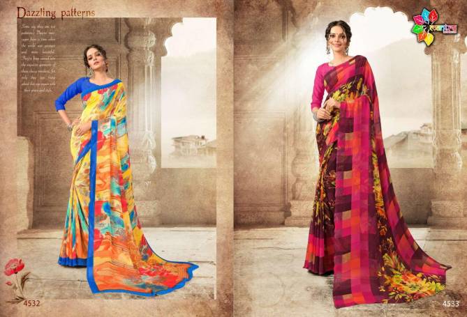 Mantra Kiyara Vol 3 Latest Super Georgette Printed Regular Wear Saree Collection 