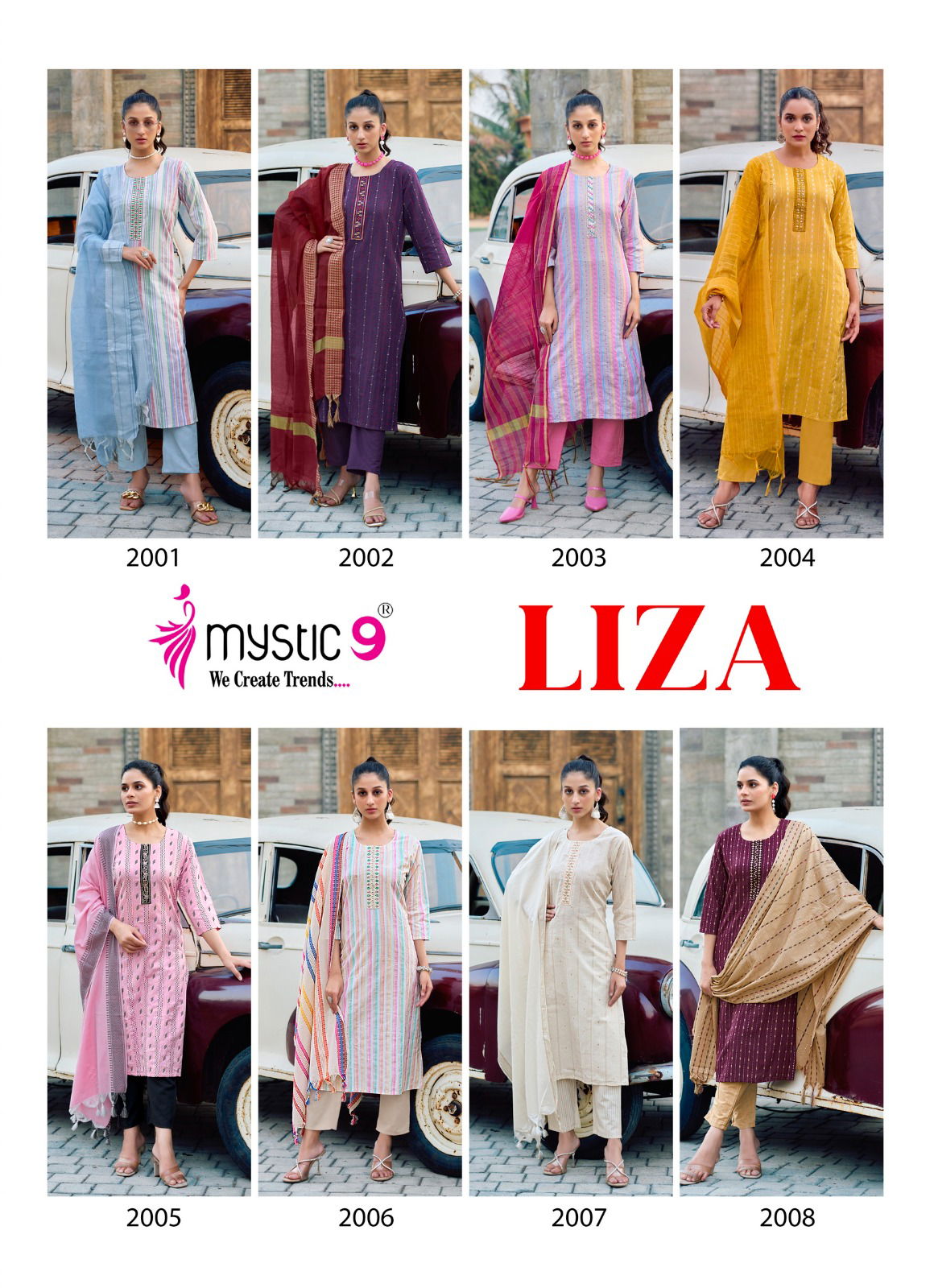 Liza Vol 2 By Mystic 9 Cotton Kurti With Bottom Dupatta Wholesale In Delhi