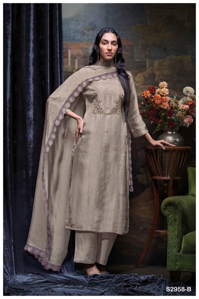 Svetlana 2958 By Ganga Dress Material Wholesale Shop In Surat