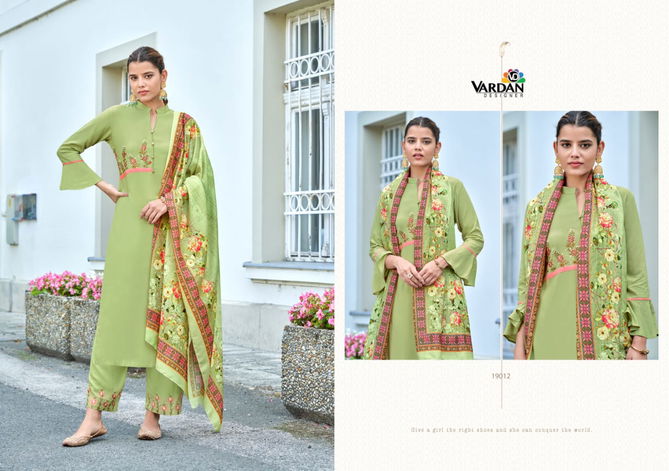 Meera Vol 1 By Vardan Designer 19011 Series Surat Kurti With Bottom Dupatta Wholesale Market