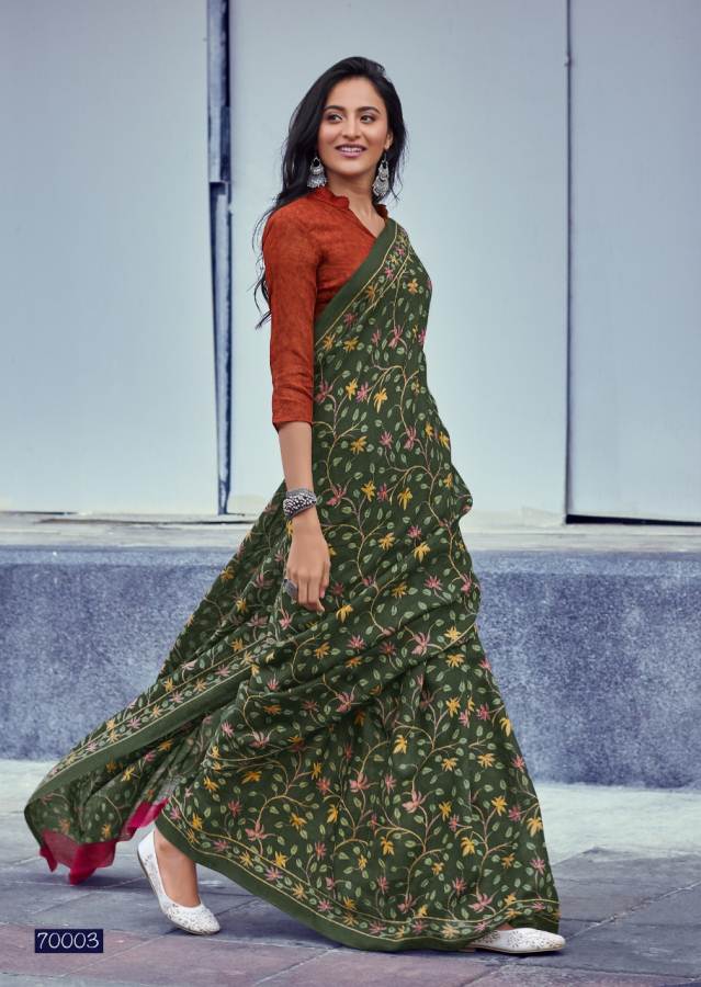 Lt Kala Kruti Latest fancy designer Regular Casual Wear Kashmiri Digital Printed Saree Collection
