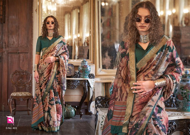 Emporia By Sasural Printed Designer Saree Suppliers In India