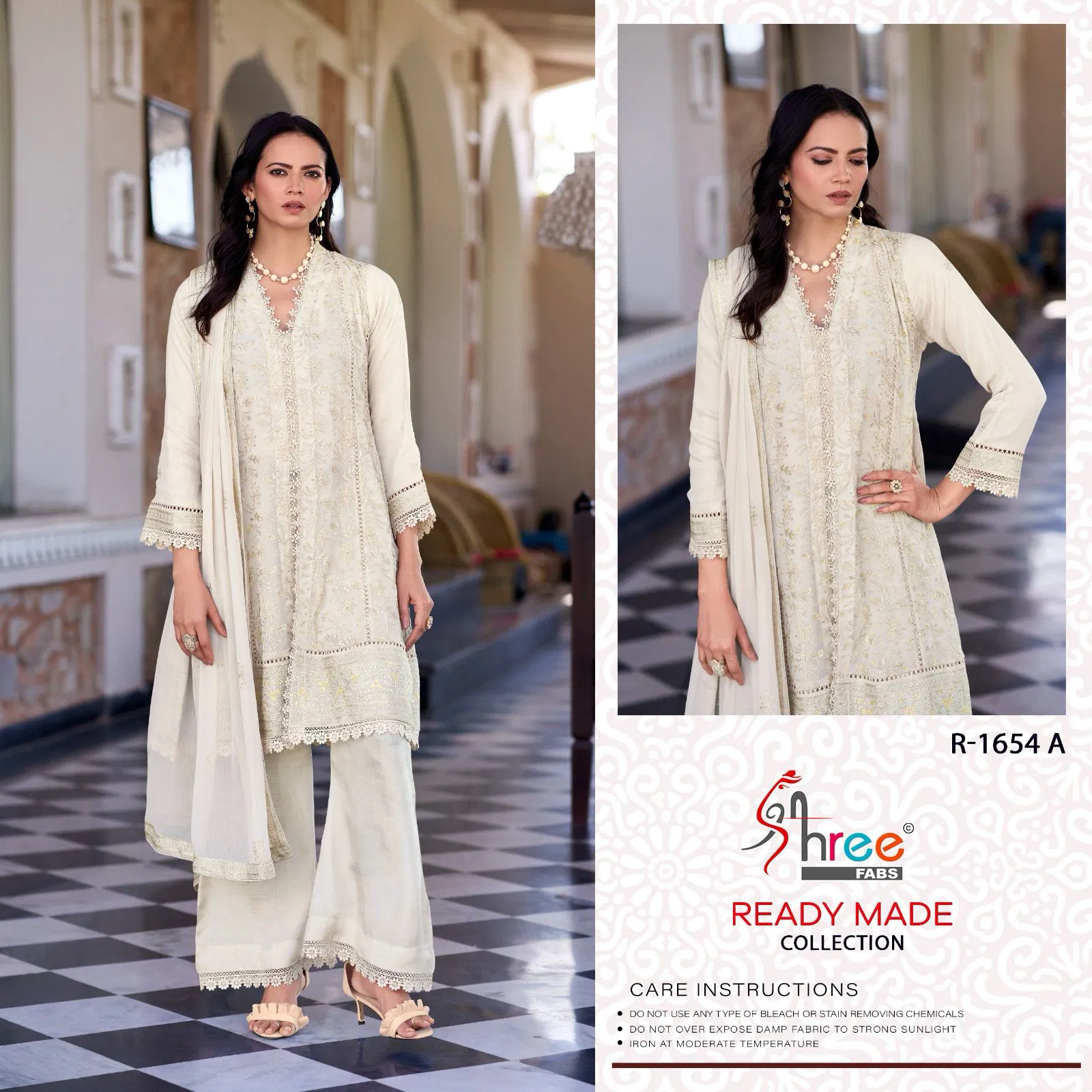 R 1654 By Shree Fabs Pakistani Readymade Suits Wholesale Shop In Surat