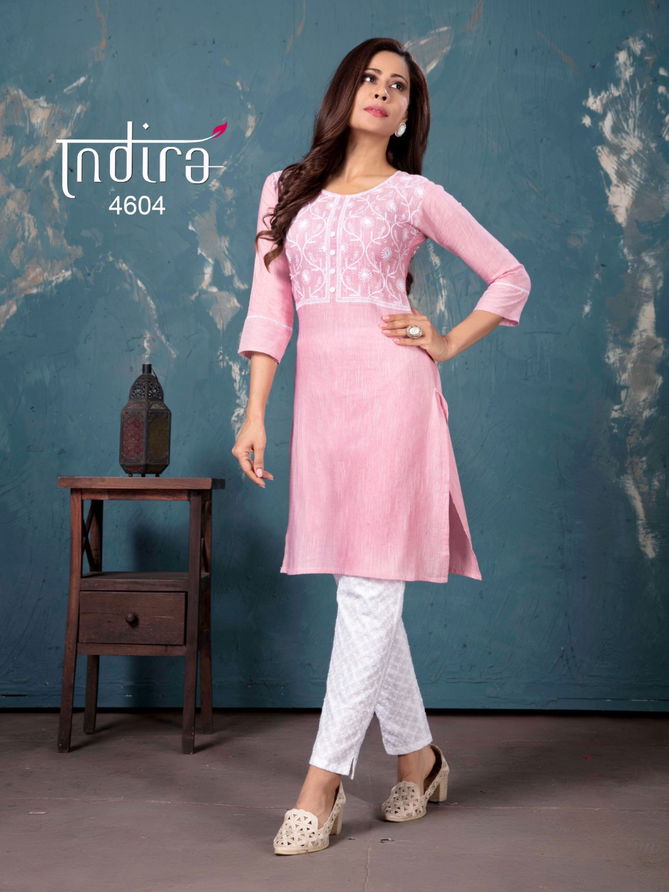 Indira The Spring 2 Latest fancy Regular Wear Embroidered Kurtis With Bottom Collection
