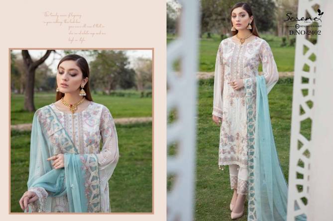 Serene Ramsha Eid Festival Wear Georgette Pakistani Salwar Kameez Collection
