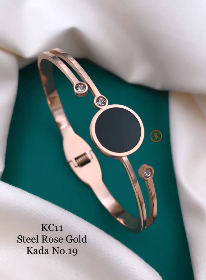 Kc Steel Rose Gold Kada Accessories Catalog