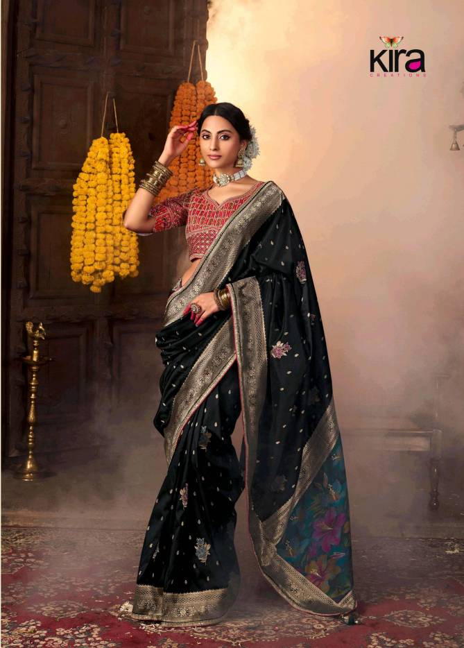 Kiki By Kira Silk Weaving Fancy Saree Exporters In India