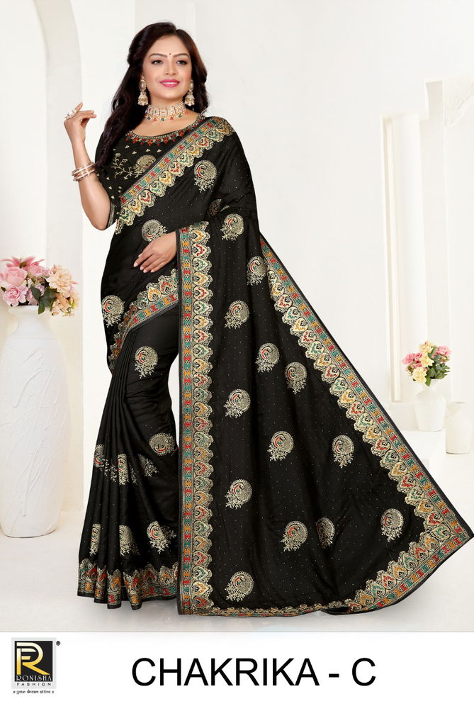 Ronisha Chakrika New Exclusive Wear Art  Silk Latest Designer Saree Collection