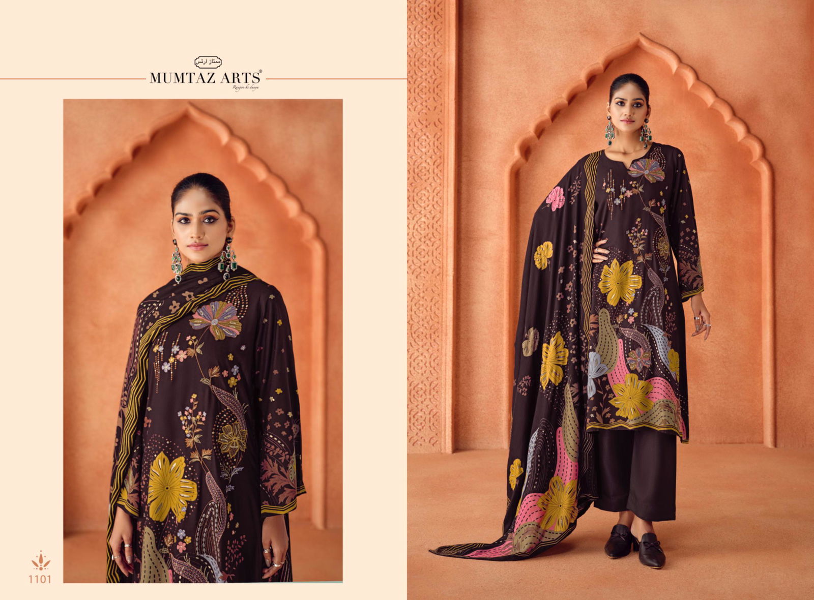 Tamanna By Mumtaz Pashmina Printed Dress Material Wholesale In India