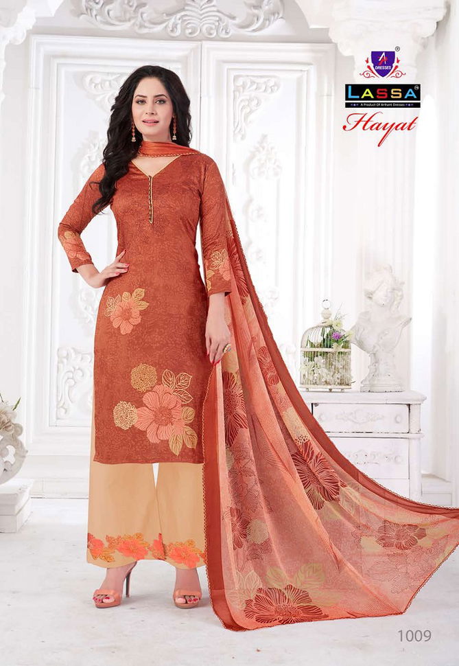 Arihant Lassa Hayat Printed Cotton Casual Wear Dress Material Collection
